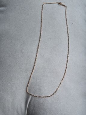 Minimalist 14K Gold Filled Paperclip Chain Necklace
